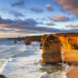 Sunrise over the Great Ocean Road in Victoria