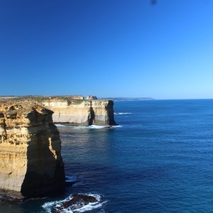 Limestone cliffs in sunshine