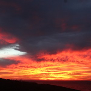Red Skies in the morning with Ocean Road Tours