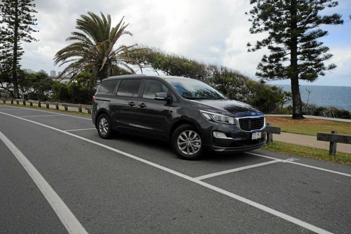 a car parked on the side of a road